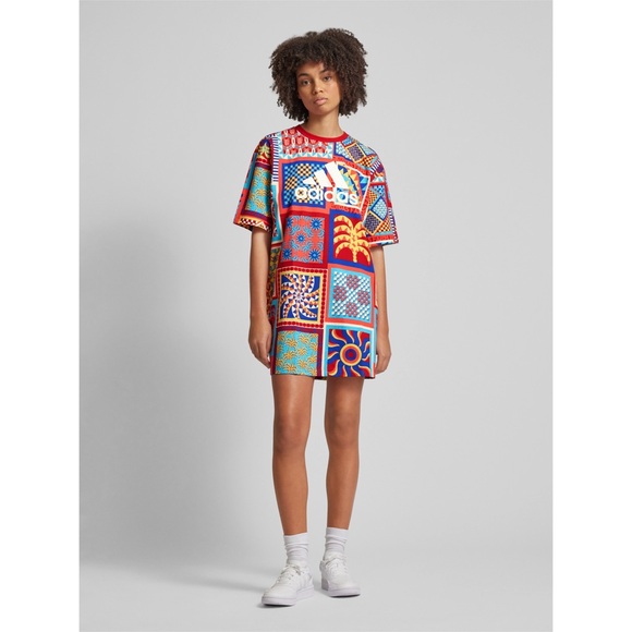 New Farm Rio for Adidas Solar Kaleidoscope Dress Size XL - Picture 3 of 6